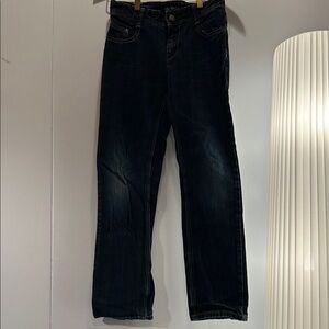 Mini Boden denim jeans adjustable waist size 12y